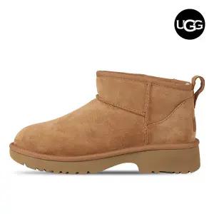 어그 UGG 클래식 울트라 미니 뉴 하이츠 K 여성 양털 부츠 체스트넛 1157732K-CHE