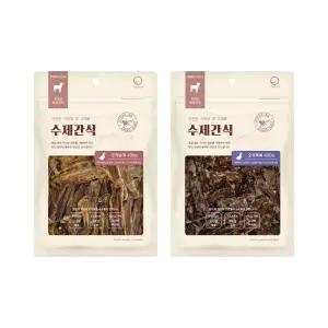 굿데이 수제간식 400g 오리목뼈/오리날개