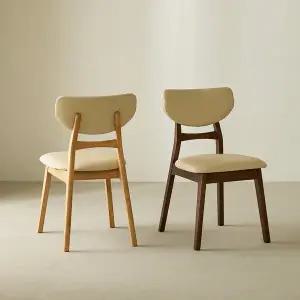 [파로마] 데니벨 원목 카페 식탁의자 디자인 체어 2개 (착불)