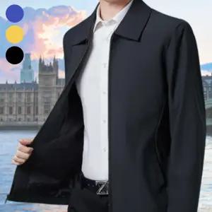 남성 블루종 자켓 캐주얼 경량 바람막이 점퍼 댄디 포멀 아우터 블랙 네이비 베이지 3컬러