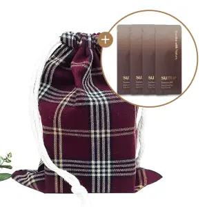 핸드메이드 스트링파우치(숨 퍼멘타리프트 리쥬버네이팅 아이크림 60매) 자주체크S