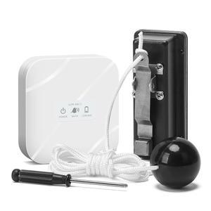 Zuomeng 연수기용 무선 염수 레벨 감지기, 실시간 모니터링, 높이 조절 가능, 듀얼 라이트 및 100dB 알람, 쉬운 설치, 소금 탱크 및 가정용 가전제품