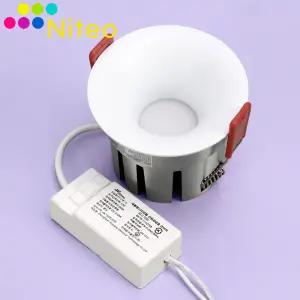NITEO LED 삼색변환 나팔 확산 다운라이트 3인치 12w 방습 플리커프리 매입등 간접조명 간접등