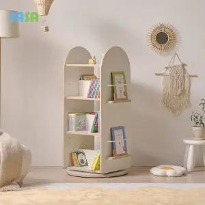 사사가구 E0 로미 360도 4단 아동회전책장