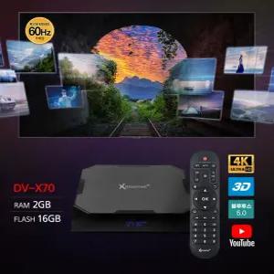 스마트셋톱박스 4K UHD 안드로이드 HDMI 미러링 USB 옵티컬 메모리슬롯 블루투스 디빅스 멀티코덱 WiFi LAN 차량용 가정용-O7