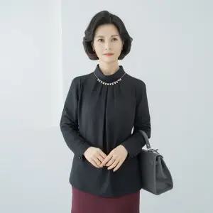 엄마옷 마담4060 터들클레블라우스 중년여성 오피스룩 -ZBL2509073-