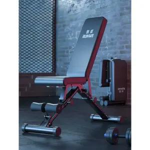 레그프레스 홈짐 하체 웨이트 헬스장 허벅지 머신 경량 접이식 덤벨 벤치 - 레드