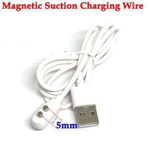 원형 마그네틱 충전 케이블 센터 자석 흡입 USB 전원 충전기 미용 기기 스마트 기기용 2 핀 간격 5mm 7mm