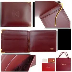 남자 까르띠에 반지갑 머니클립 카드 레드 카르티에 남자지갑 머니클립지갑