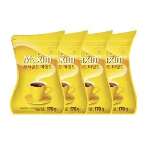 맥심 모카골드 마일드 리필 170g 4개