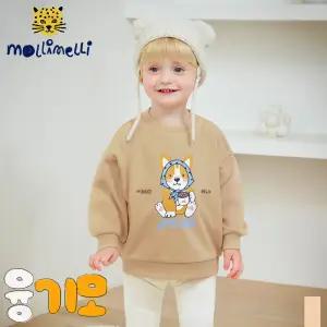 [몰리멜리] 코코아코기융기모맨투맨티셔츠