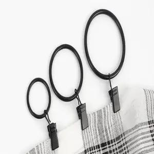 하우조이 원형 커튼링 집게 10P 커텐봉걸이