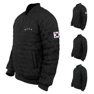 [군헌터] 로카 기모 점퍼 ROKA 자수 깔깔이 패딩 자켓