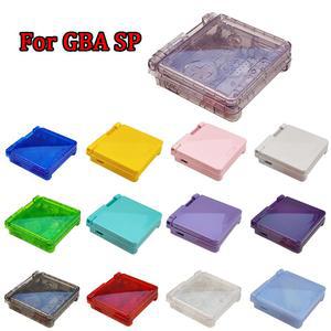 ADVANCE 케이스 세트 클리어 교체 밝은 GAMEBOY 하우징 표면 GBA 13 크리스탈 SP