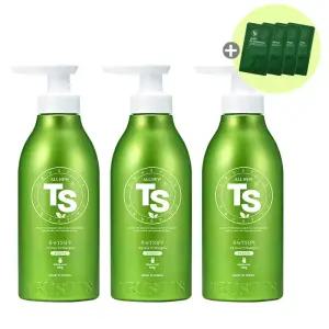 올뉴 TS 샴푸 500g 티에스 탈모샴푸 X 3개 + 6g 파우치 4개