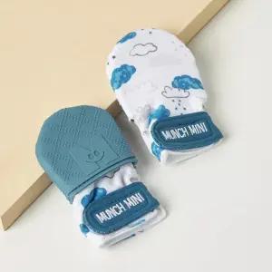 장갑치발기손싸개-구름 신생아손싸개 아기 글러브 치발기