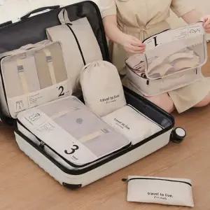 번호있는 여행용 7종 파우치세트 트래블기어 이너백
