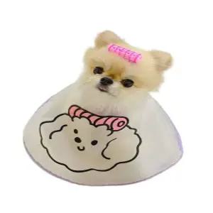 애완동물 세수 방수  방수가운 펫가운 강아지 망토 비닐 턱받이