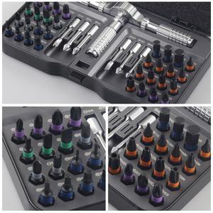 T형 드라이버 40 in 1 라쳇 세트 자석 비트 도구 수리용 정밀 수리 및 PC DIY 수공구 가정