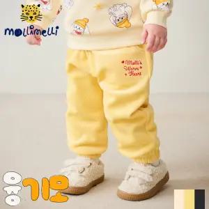 [몰리멜리] 웜하트벨로아본딩조거팬츠