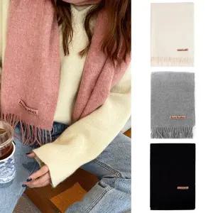 아크네스튜디오 프린지 울 머플러 스카프 CA0210 내로우 슬림