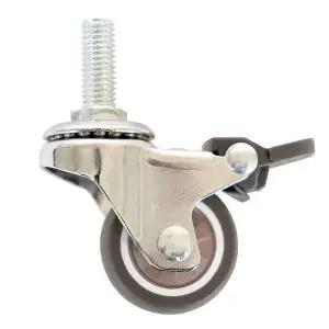 [셀러에이드]HK캐스터 TPR 1.5인치 볼트 BK 바퀴 / 침대 가구바퀴