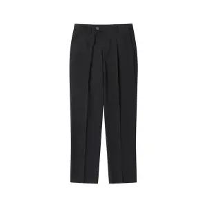 [커스텀멜로우](강남점) 블랙 슬림핏 울 셋업 팬츠 CWPAA24713BKX