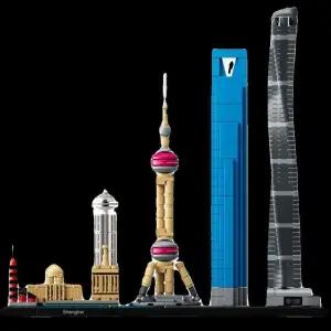 가정용 실내 소품 세트 시리즈 모델 제품 장식 상하이 아키텍처 레고 인테리어 스카이라인