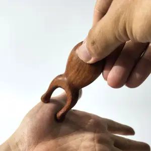 원목 얼굴 지압기 눈 경락 괄사 마사지 도구