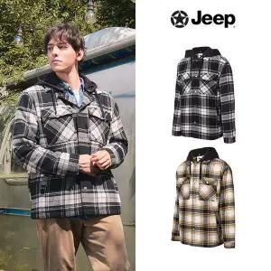25FW 지프 남성 패딩 체크셔켓 1종