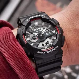 지샥 빅페이스 레드포인트 아나디지 남성 전자시계 GA-110RL-1A