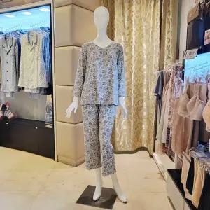 [대구백화점] [비너스]여성 코트나 잔꽃 홈웨어 상하세트(VEV3957W VEP3957W)