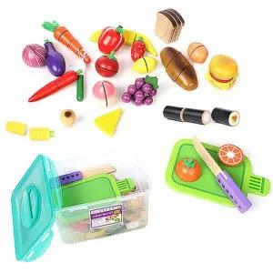 유아 역할 소꿉놀이 음식모형 원목교구세트 쿠킹완구 돌봄교실 요리장난감