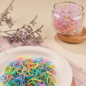 천사소녀 유아 머리끈 TPU 고무줄 100g 2종 택1