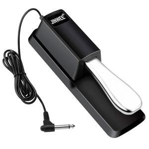 JINWEE 피아노 서스테인 페달 디지털 키보드 대부분의 야마하 카시오 미디 블랙 호환되는 극성 스위치 Polarity Switch