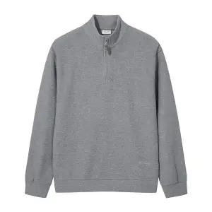 [프랑코페라로] 베이직 반집업 티셔츠 그레이 (OM0FTTE30136)