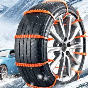 일회용 스노우 체인 자동차용 타이형 일회용 스노우 체인 겨울용 타이어 세트 대비 월동 간이