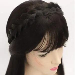 [골드스마일]여성 머리띠 벼머리 스타일 꽈배기 땋은 헤어밴드