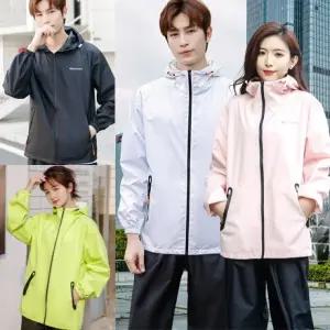 남여 고급 골프비옷 상하세트 휴대용 레인슈트 캠핑 배달 우의 바지