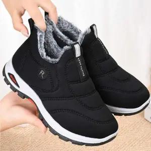 남녀 가벼운 패딩 슬립온 1P 겨울 작업 운동화 신발 방한화 털신발