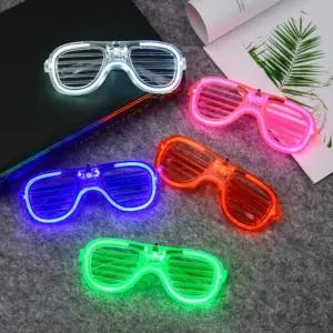 깜빡이 선글라스 LED 간단 고글 야광 파티 불빛 안경