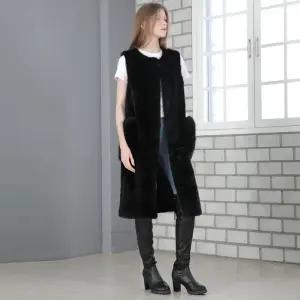 20소피스틱폭스주머니FAUXFUR밍크베스트