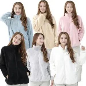 커플 후리스 집업 빅사이즈 남녀공용 자켓 보아 털 후리스 집업 겨울 점퍼 여성