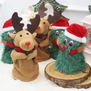 춤추는 댄싱트리 루돌프 크리스마스인형 장식 소품 2종 세트