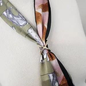 고품질 골드 스카프고리 링 홀더 체인 스카프체인 여장 촬영 여름 (WF2C9CA)