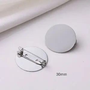 고품질 DIY 원형 브로치 만들기 재료 대형 30mm 자수패치 뺏지 (WF8E4A3)