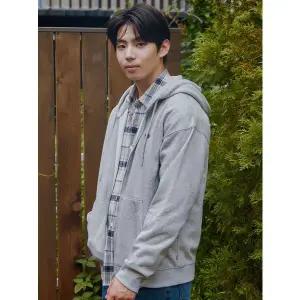 [폴햄](광주신세계)공용) 그래픽 플리스 약기모 후드 집업 PHE4TC3010