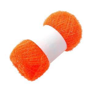 반짝이 (오렌지) DK68 셀프 수예용품 털 뜨게 뜨기 질 만들기 수세미 코바늘 실 뜨개