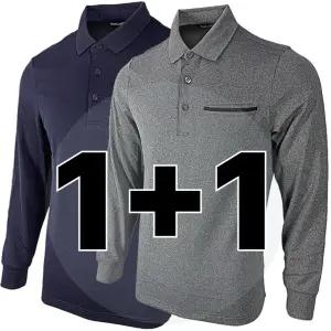 원 플러스 원 겨울 기모 남자 긴팔 작업복 상의 YT024 등산 작업티 티셔츠 기능성 남성 집업