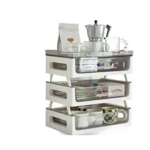 슬라이딩 수납함 서랍 트레이 옷장속 책상 팬트리수납함 옷정리함 적층형